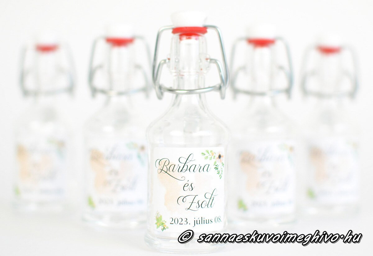 koszonetajandek-mini-uveg-sannaeskuvoimeghivo-25033003 Köszönetajándék mini pálinkás üvegen tavaszi virágos matrica