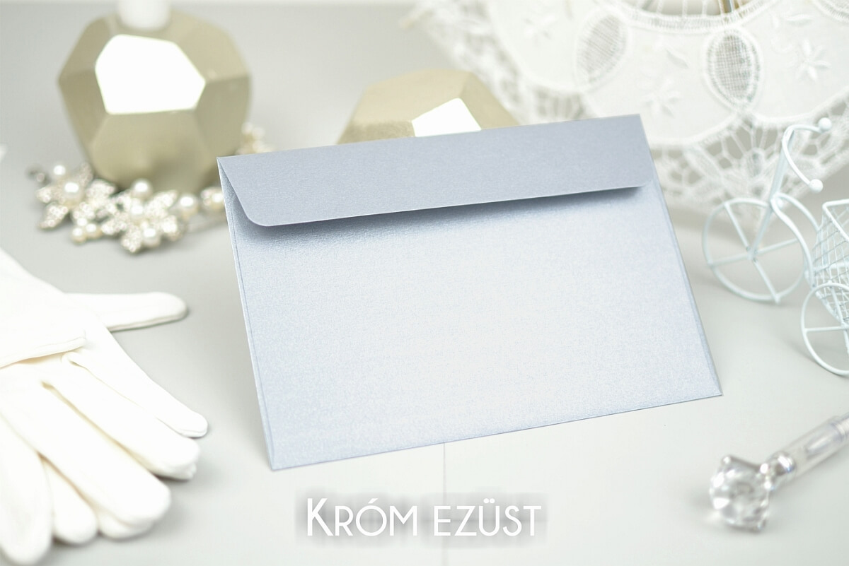 eskuvoi-boritek-gyonygyhaz-kromezust-sannaeskuvoimeghivo.250321 Esküvői boríték egyenes záródás krómezüst szín