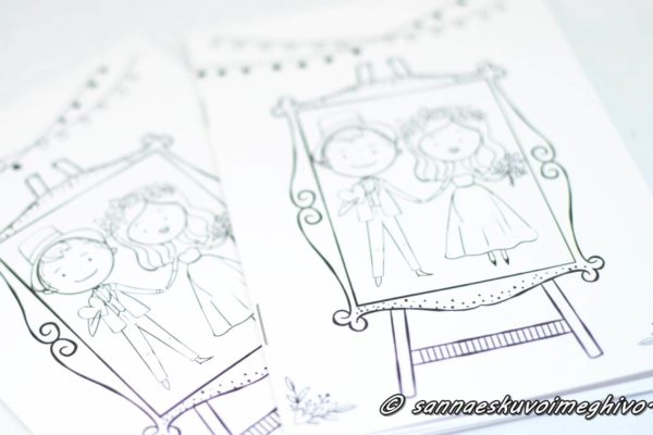 Foglalkoztató füzet esküvőre