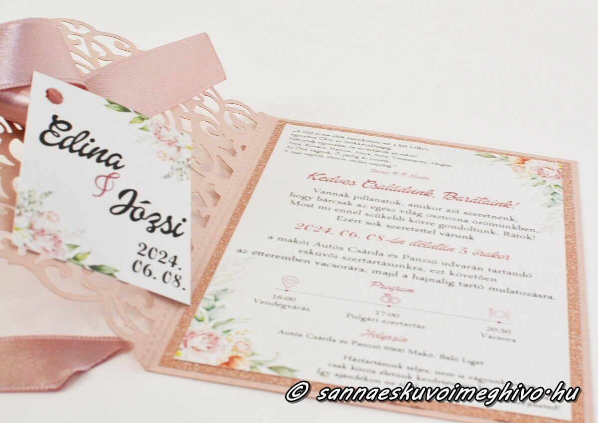 eskuvoi-meghivo-rosetta-sannaeskuvoimeghivo-2405192 Rosetta esküvői meghívóm kinyitva barack kartonon virágokkal