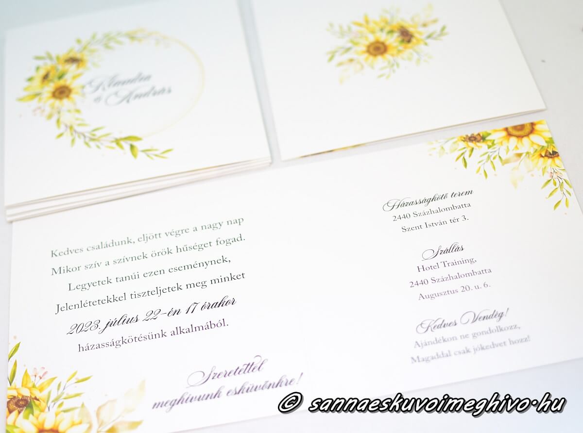 geometrikus-viragok-eskuvoi-meghivo-sannaeskuvoimeghivo-2502154 Geometriuks virágok meghívók rajta sárga virágok