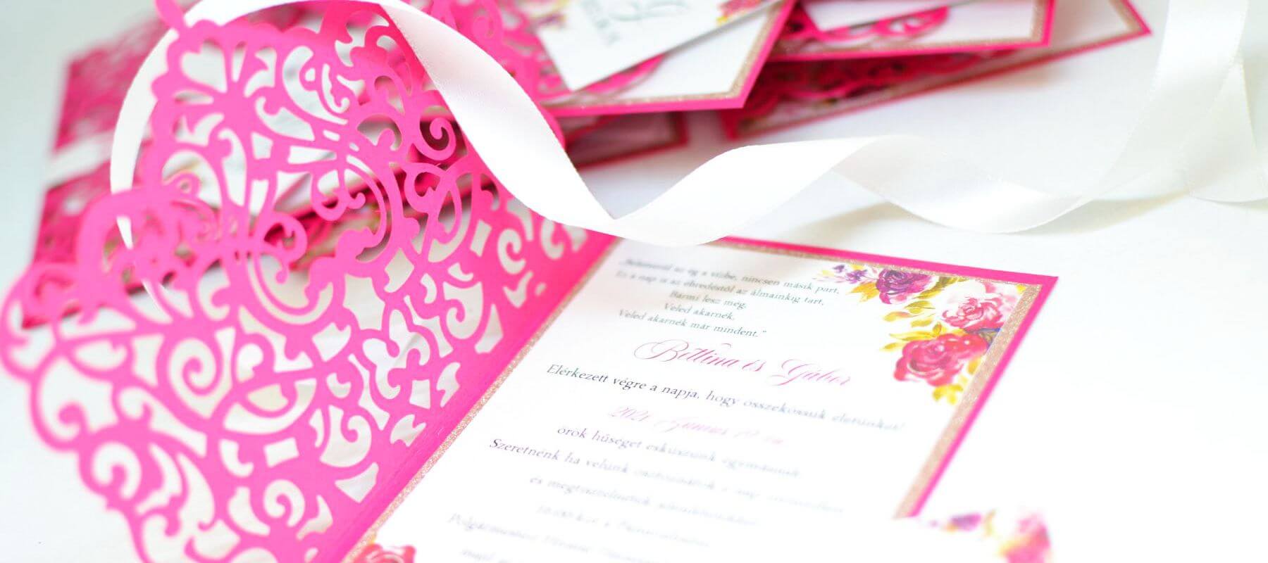 Rosetta esküvői meghívó