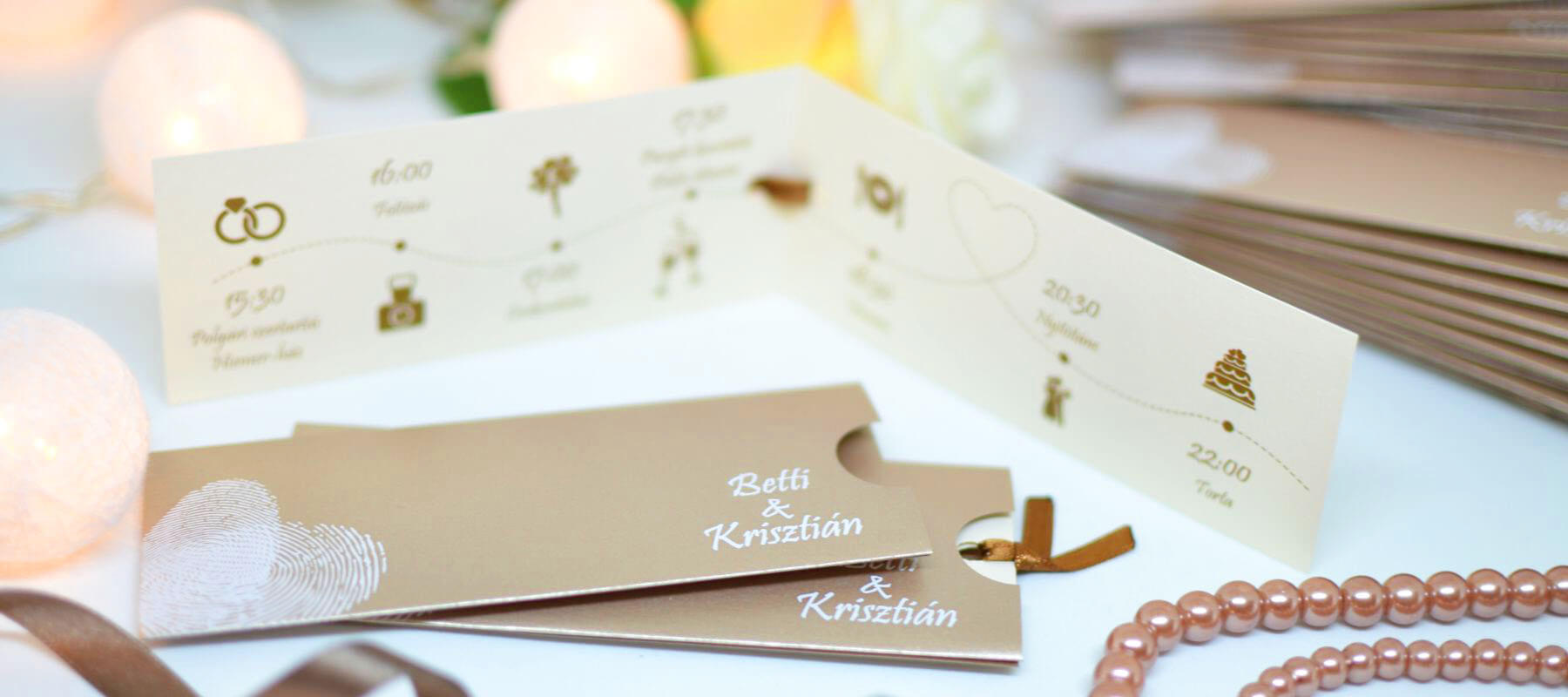 Ujjlenyomatos esküvői meghívó