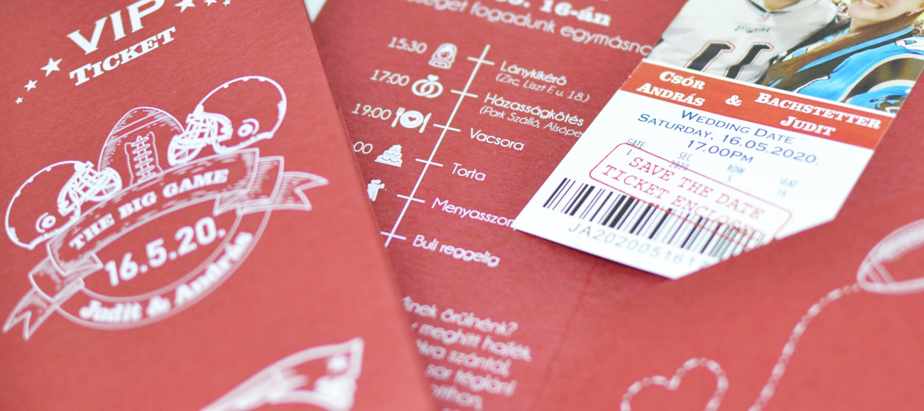 Amerikai foci jegy meghívók amin a fényképetek is ott lehet