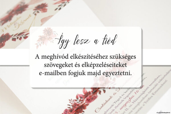 Grófnő levele esküvői meghívó bevezető