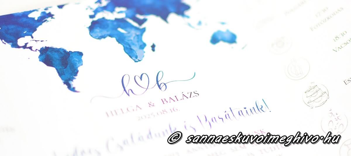 2025 legjobb esküvői meghívó Tengeri kaland