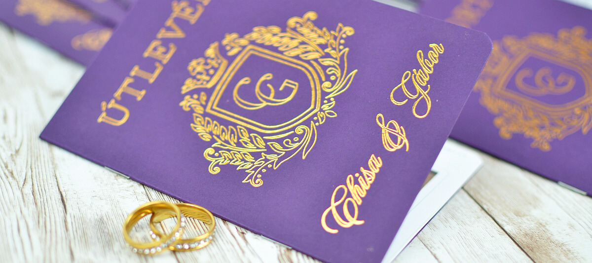Útlevél esküvői meghívó