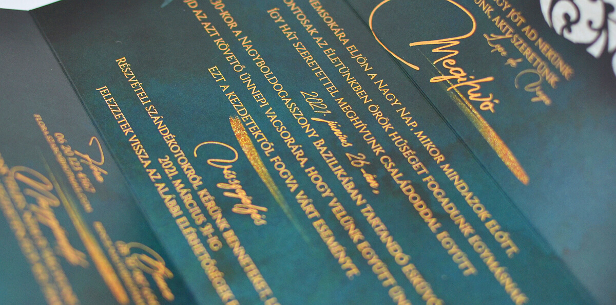 Ajándék esküvői napok 2026-ban - Inkák aranya meghívóm